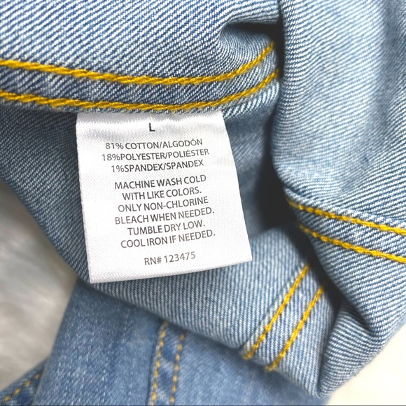 TEXTILE ELIZABETH AND JAMES JEAN JACKET - L - NWOT - Picture 10 of 13